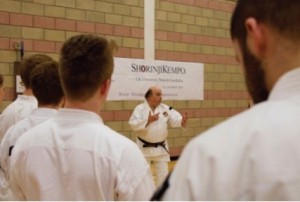 Mr Chris Lloyd (Oxford University Branch Master) instructing kenshi